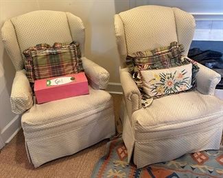 Pair of club chairs