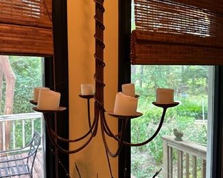 Wrought iron lamp