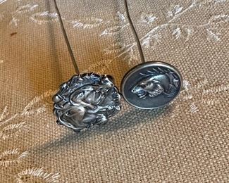 Sterling top hatpins
