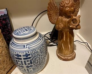Blue and white Chinese Happiness Jar