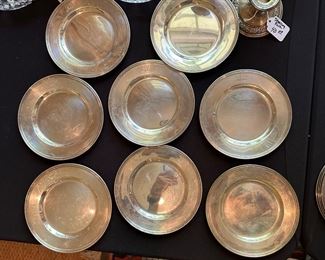 Sterling bread and butter plates