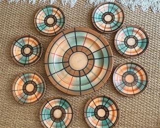 MCM Czechoslovakia dessert set