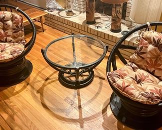 NOW$ 250

NOW $250
60s Rattan Seating Group 
Swivel Chairs 
Matching occasional Table 
needs reupholstery and refinishing  but industrial strength  build strong

THURSDAY IS THE LAST SALE DAY 
THURSDAY IS DISCOUNT DAY 
Now $ 250