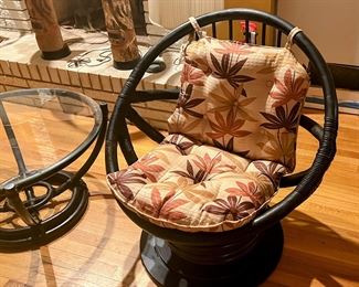 NOW $250
60s Rattan Seating Group 
Swivel Chairs 
Matching occasional Table 
needs reupholstery and refinishing  but industrial strength  build strong

THURSDAY IS THE LAST SALE DAY 
THURSDAY IS DISCOUNT DAY 
Now $ 250