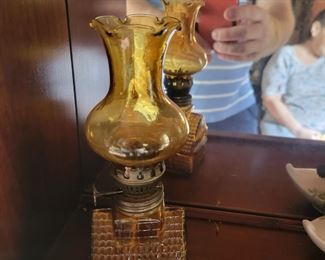 Log cabin Mini Oil Lamp $8