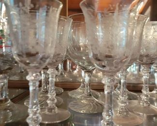 Flower glassware $8