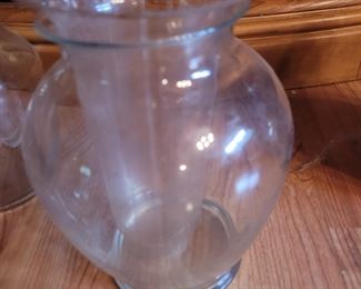 Glass vase $5