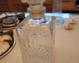 Glass decanter $8