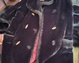 Faux fur coat $25