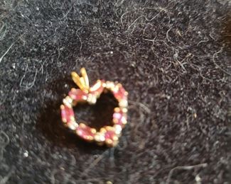 Heart Charm Pink/red $15