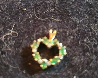 Heart Charm green $15