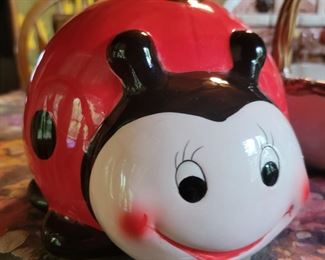 Ladybug Piggy bank $10