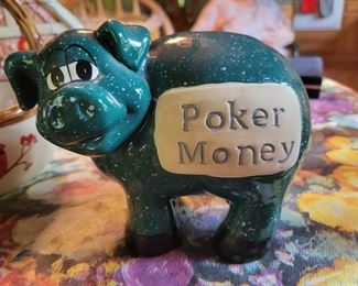 Poker Money Piggy bank $8