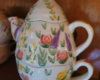 Tea for one stacked set $12