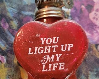 You light up my life oil lamp $6