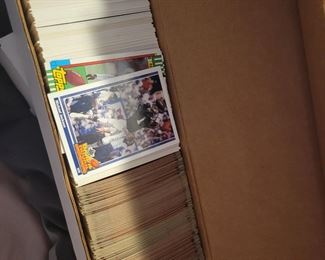 Box of Football cards $20