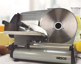 Nesco 8.7in Everyday Slice & Serve Food Slicer
New in Factory Sealed Box, Never Used
