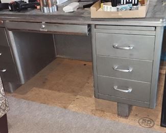 Metal Chunky Leg Desk