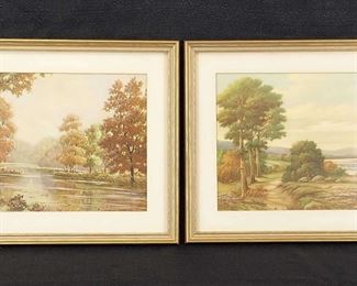 IBFCo Vintage Serene Landscape Prints