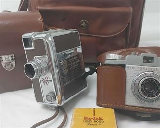 Kodak Pony 135 Camera and Revere40 8mm Movie Camera
