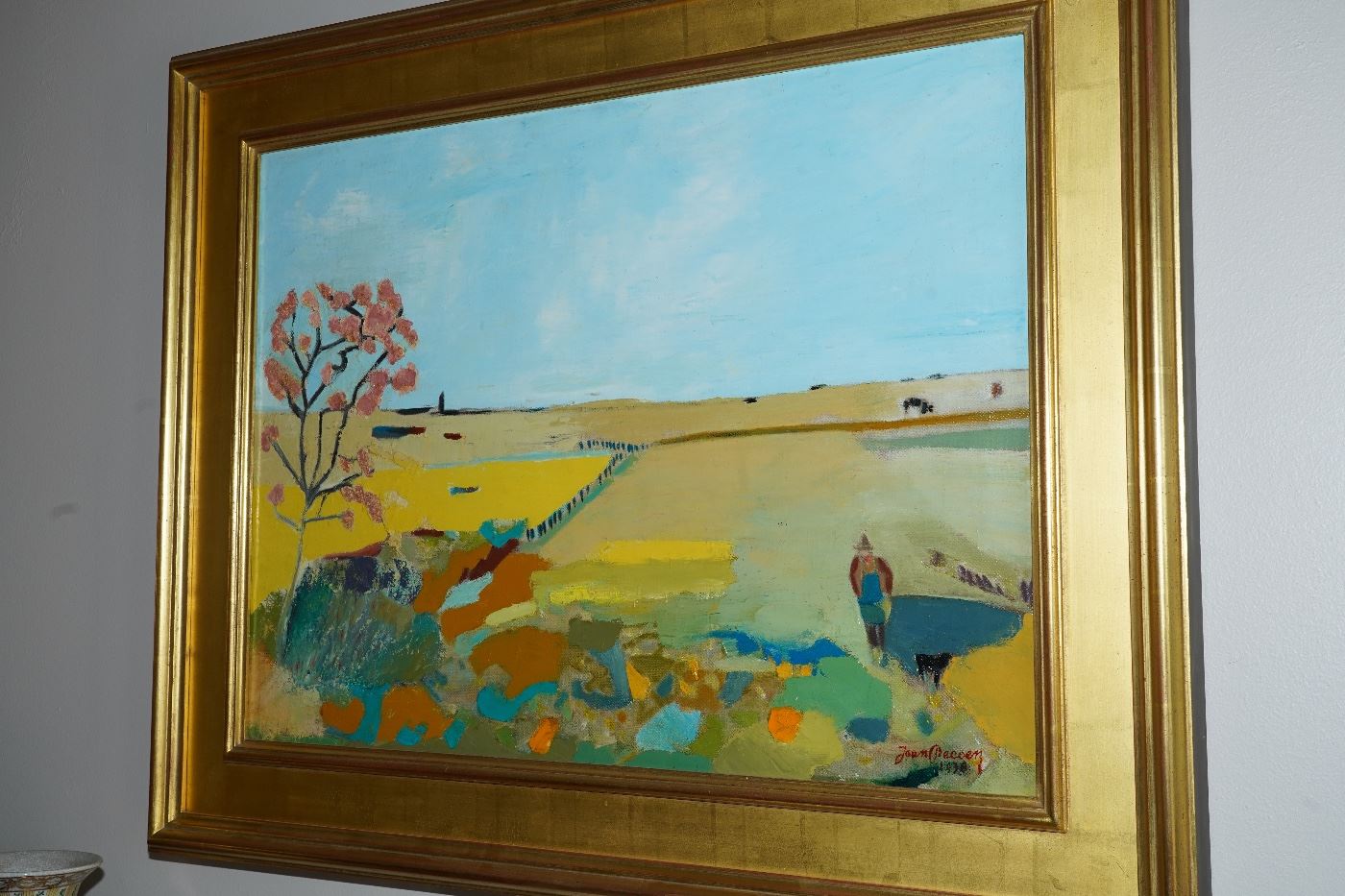 Farmer with his Dog by John Decoen (1890-1979)