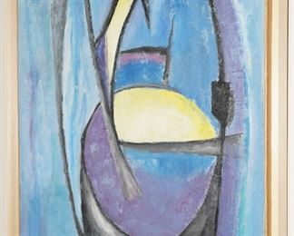 Abstract original painting by James Pichette c1957