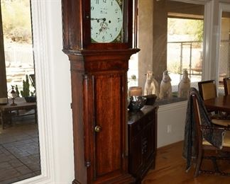Antique Bavarian Brothers & Co Liverpool grandfather clock-AS IS
