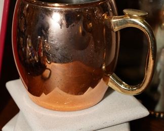 Brass & copper Moscow mules-we have three available.