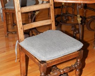 French ladder back & rattan chair-there are 6 available for sale. 