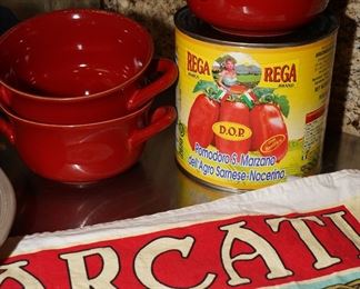 Red Williams Sonoma bowls