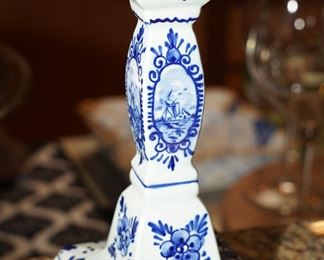 Delft candle holder