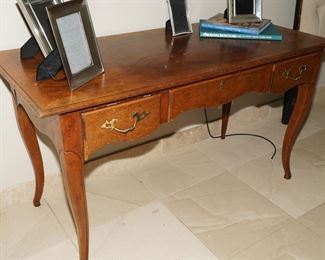 Inlaid two tone Baker furniture writing desk