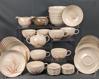  Winfield Vintage MCM Dragon Flower Bowls, Tea Cups and Saucers