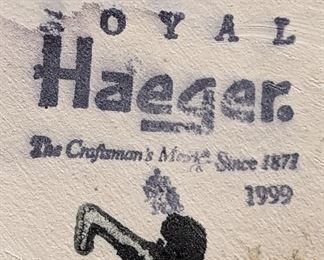 Royal Haeger 1999 Dancers Sculpture - White Gloss Art Pottery