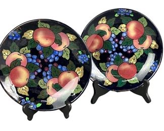 Two Vintage Jacobean Royal Stanley Pottery Plates - Made in England
