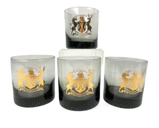 Clan MacGregor Scottish Coat of Arms Whiskey Glasses