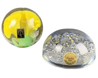 Langham Glass and Cristal
Handmade Glass/Crystal Decorative Paper
Weights
