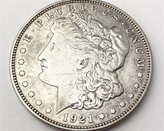 1921 D Morgan Silver Dollar Coin - Denver Mint