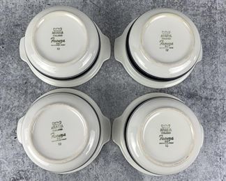 Arabia of Finland Black Stripe Vintage 70's Bowls - Set of 4