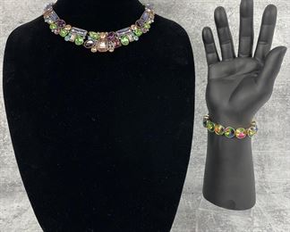 Betsey Johnson Sweet Shop Pastel
Colored Choker and Rainbow Colored
Bracelet