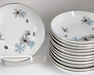 MCM Atomic Starburst Berkshire Constellation Dessert Bowls