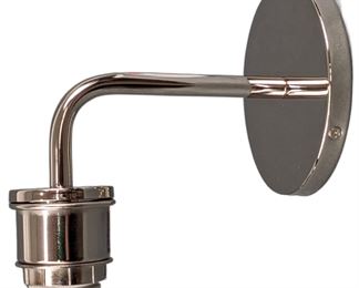 West Elm New Sculptural Glass Sconce Base in Polished Nickel