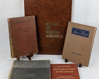 Vintage Hardcover Atlas Books-
National Geographic, Goode's and New
Pictorial