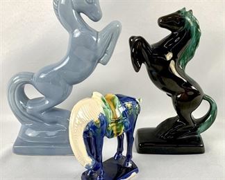 Vintage Ceramic Horse Figurine Collection (3)
