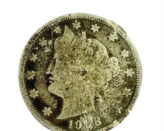 19*8 Liberty Head V Nickel Coin
