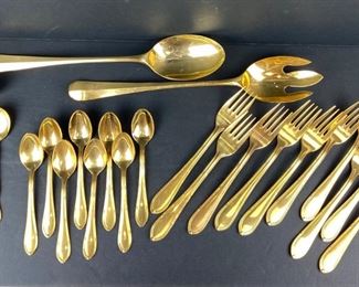 23/24 Carat Plated Flatware Set Solingen W. Germany