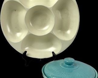 Vintage Kitchen Lot: REDWING Chip n Dip and MCM Marimar Casserole!