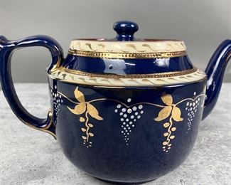 Antique Royal Stanley Deep Blue Teapot
