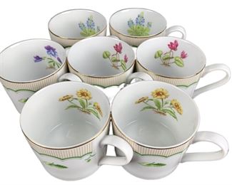 George Briard Floral Vintage Tea/Coffee Cups - Set of 7