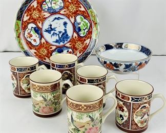 A Collection of Vibrant Asian Themed Dishware